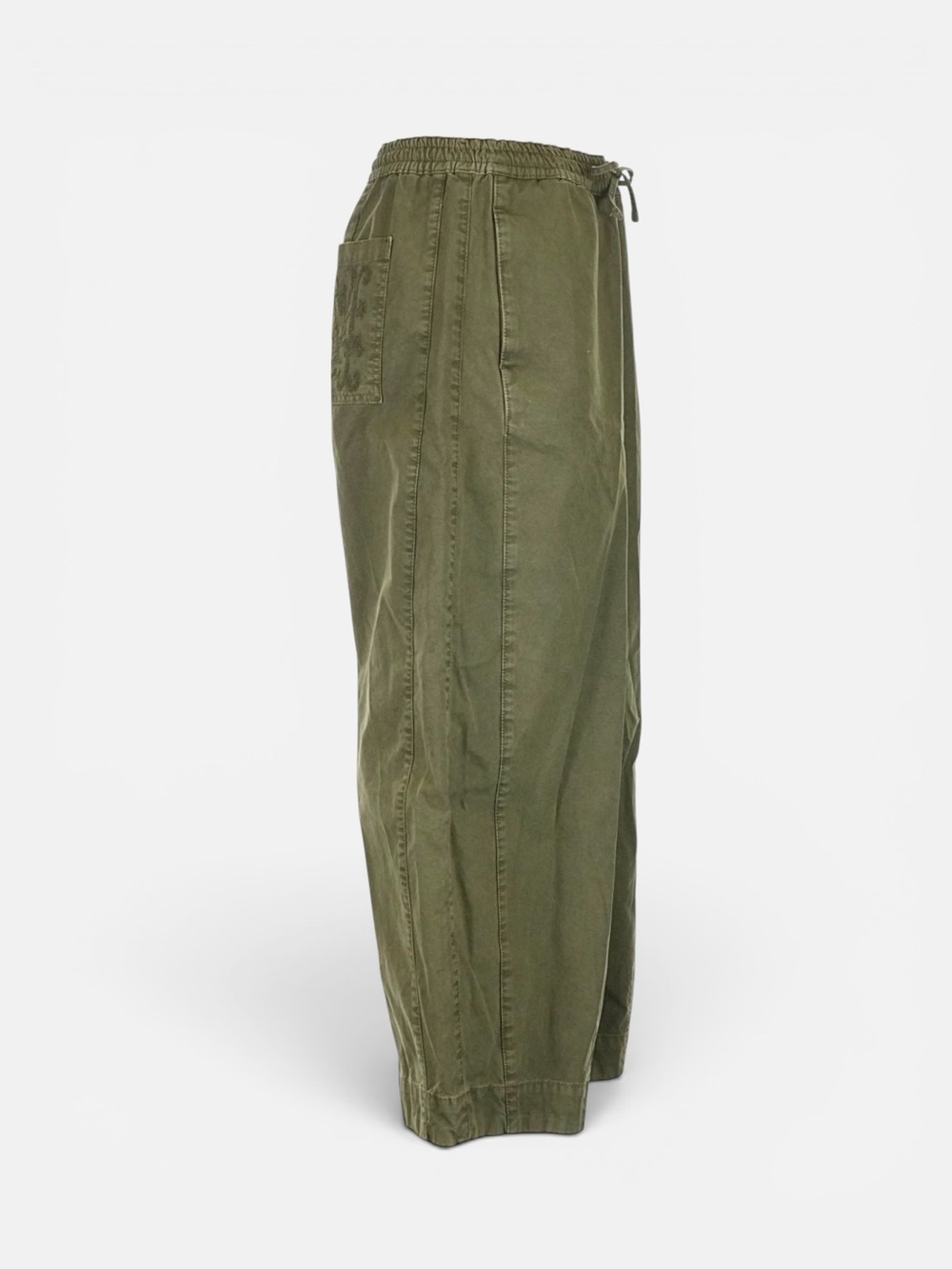 Damson Madder Felix Twill Trousers in Olive US 8 / UK 12 - Picture 14 of 16